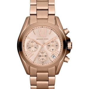 MK AUTHENTIC Bradshaw Rose Gold-Tone Watch